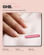 What SafeSip drink test nail stickers screen for